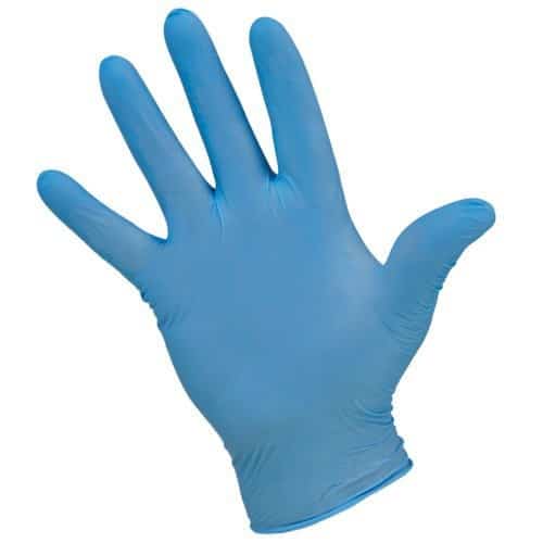 surgical gloves blue colour